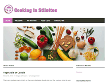Tablet Screenshot of cookinginstilletos.com